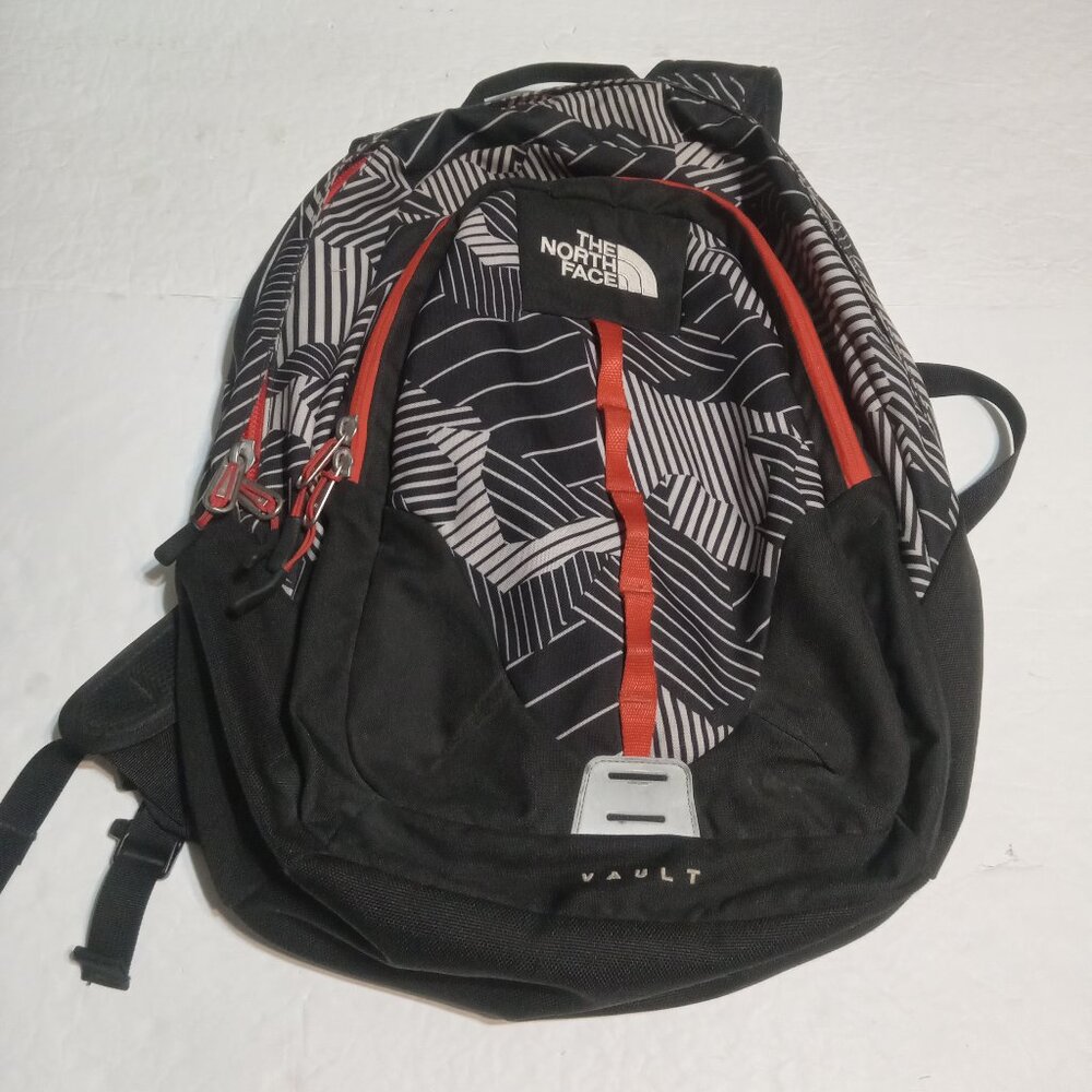 The North Face Vault Backpack Black Razzle Dazzle Print